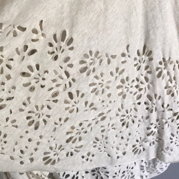 Anthropologie C Keer Laser Cutout Floral Cardigan - Picture 4 of 5